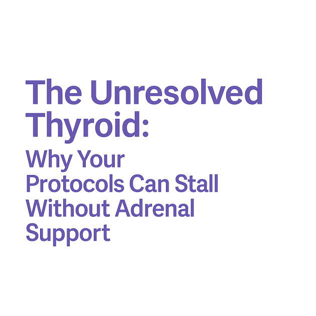 The Unresolved Thyroid: Why Your Protocols Can Stall Without Adrenal Support